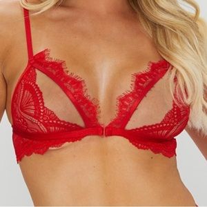 NWT pretty little thing red bralette